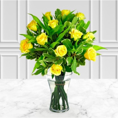 Deluxe Yellow Roses
